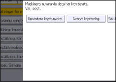 Bild av användarpanelens skärm