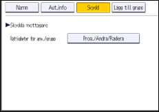 Bild av användarpanelens skärm