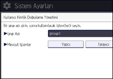 İşlem paneli ekran çizimi