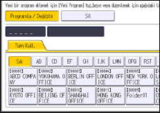 İşlem paneli ekran çizimi