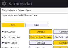İşlem paneli ekran çizimi