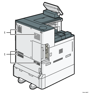 Main unit illustration numbered callout illustration