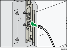 illustration of connecting Ethernet cable