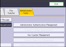 Operation panel screen illustration