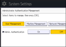 Operation panel screen illustration