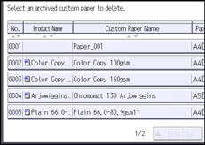 Operation panel screen illustration