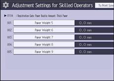 Operation panel screen illustration