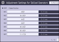 Operation panel screen illustration