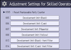 Operation panel screen illustration