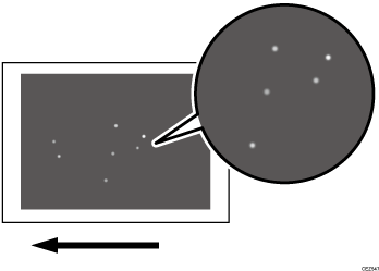 Illustration of colorless spots