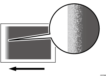 Illustration of fainter leading edge