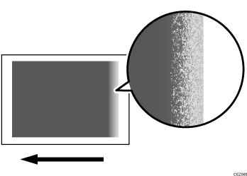Illustration of fainter trailing edge