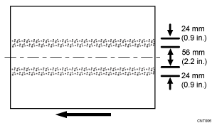 Illustration of wide streaks