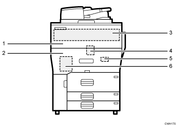 machine body numbered callout illustration