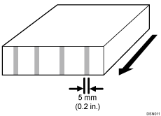 Illustration of stained paper edge
