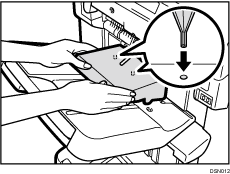 Illustration of the Z-fold support tray