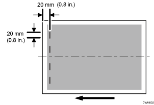 Illustration of long vertical streaks