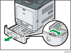 Illustration af printerens forside