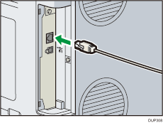 Abbildung Rückseite Drucker