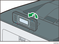 Afbeelding van het bedieningspaneel