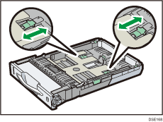 Front side of the printer illustration