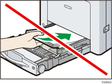 Front side of the printer illustration