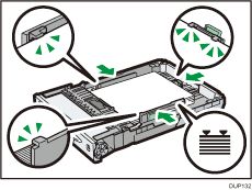 Paper feed tray illustration