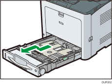 Front side of the printer illustration