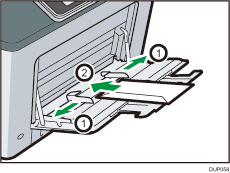 Bypass tray illustration