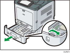 Ilustração da parte frontal do equipamento