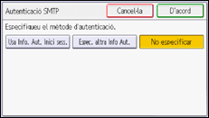 Il·lustració de pantalla del panell d'operacions