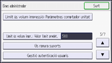 Il·lustració de pantalla del panell d'operacions