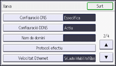 Il·lustració de pantalla del panell d'operacions