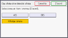 Il·lustració de pantalla del panell d'operacions