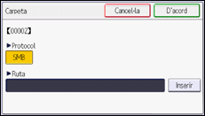 Il·lustració de pantalla del panell d'operacions