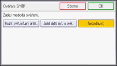Ilustrace displeje ovládacího panelu