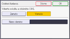 Ilustrace displeje ovládacího panelu