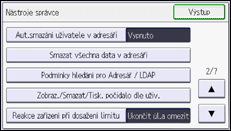 Ilustrace displeje ovládacího panelu
