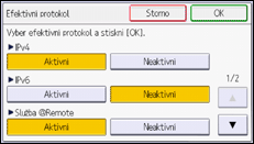 Ilustrace displeje ovládacího panelu
