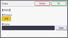 Ilustrace displeje ovládacího panelu