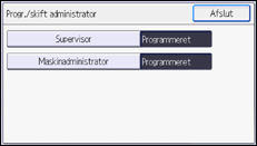 Illustration af display på betjeningspanelet