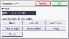 Operation panel screen illustration