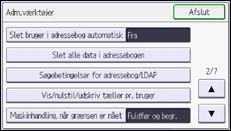 Operation panel screen illustration