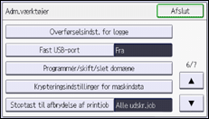 Operation panel screen illustration