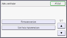 Operation panel screen illustration
