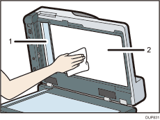 Scanning glass illustration