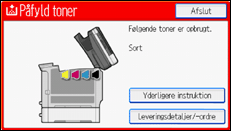 Operation panel screen illustration