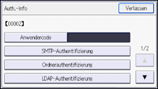 Abbildung Bedienfeld-Display