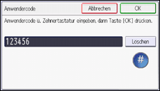 Abbildung Bedienfeld-Display