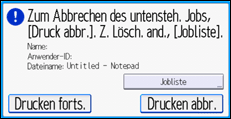 Abbildung Bedienfeld-Display